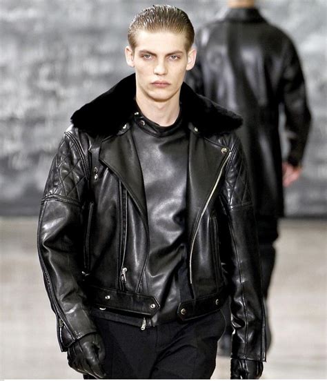 yves saint laurent leather coat|yves Saint Laurent jacket men.